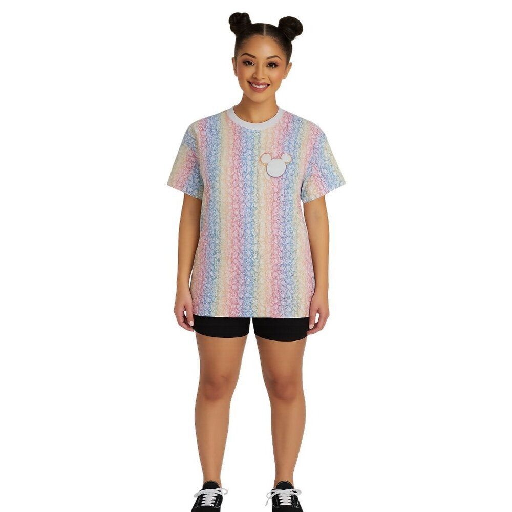 Disney Spirit Jersey Shirt Mickey Pride Rainbow Women's Woman's Size Small